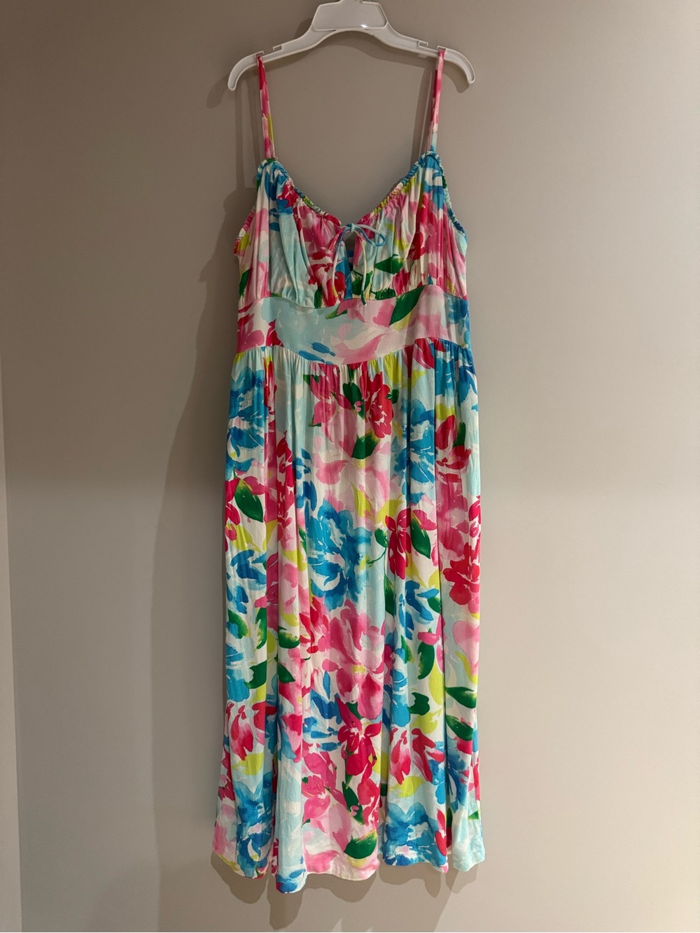 Old Navy Bright Floral Spaghetti Strap Maxi Sundress - Multi-colour Size L
